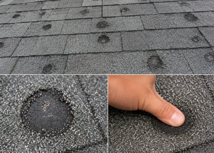 Hail Damage Look Like on a Roof
