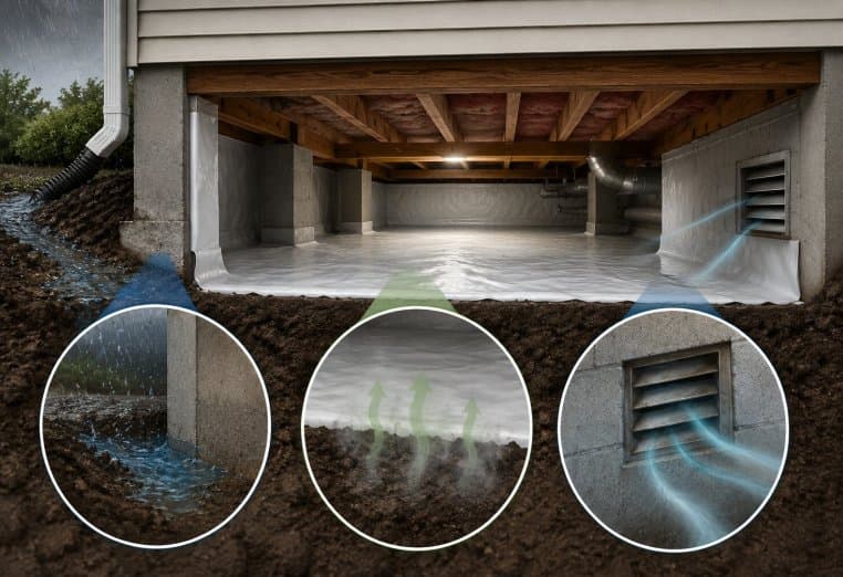 Waterproof Crawl Space