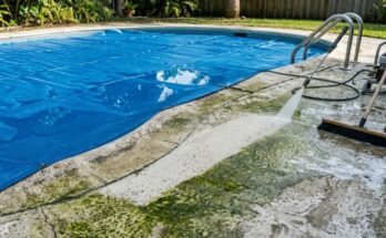 Clean Concrete Around a Pool
