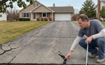 Driveway Cracking