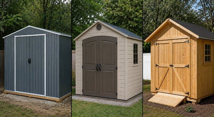 Metal vs Plastic vs Wood Shed